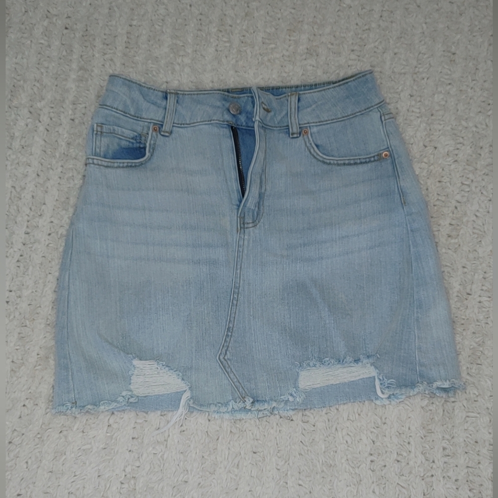 Wild fable light denim skirt